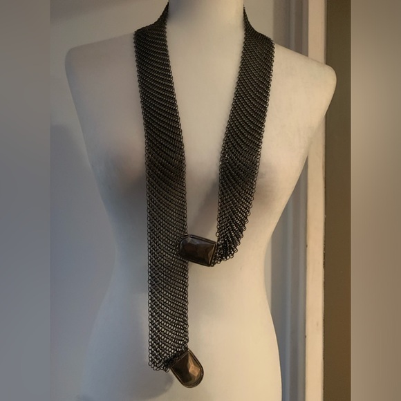 Rare Vintage Ring Mesh Wrap Belt - Picture 6 of 8